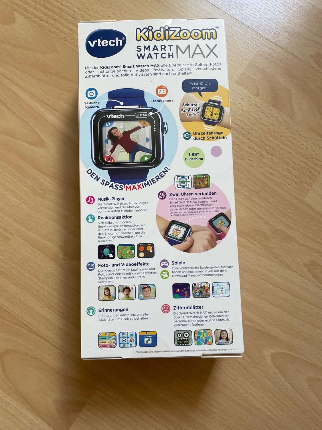 VTech KidiZoom Smart Watch MAX Kinderuhr Schwarz Dualkamera
