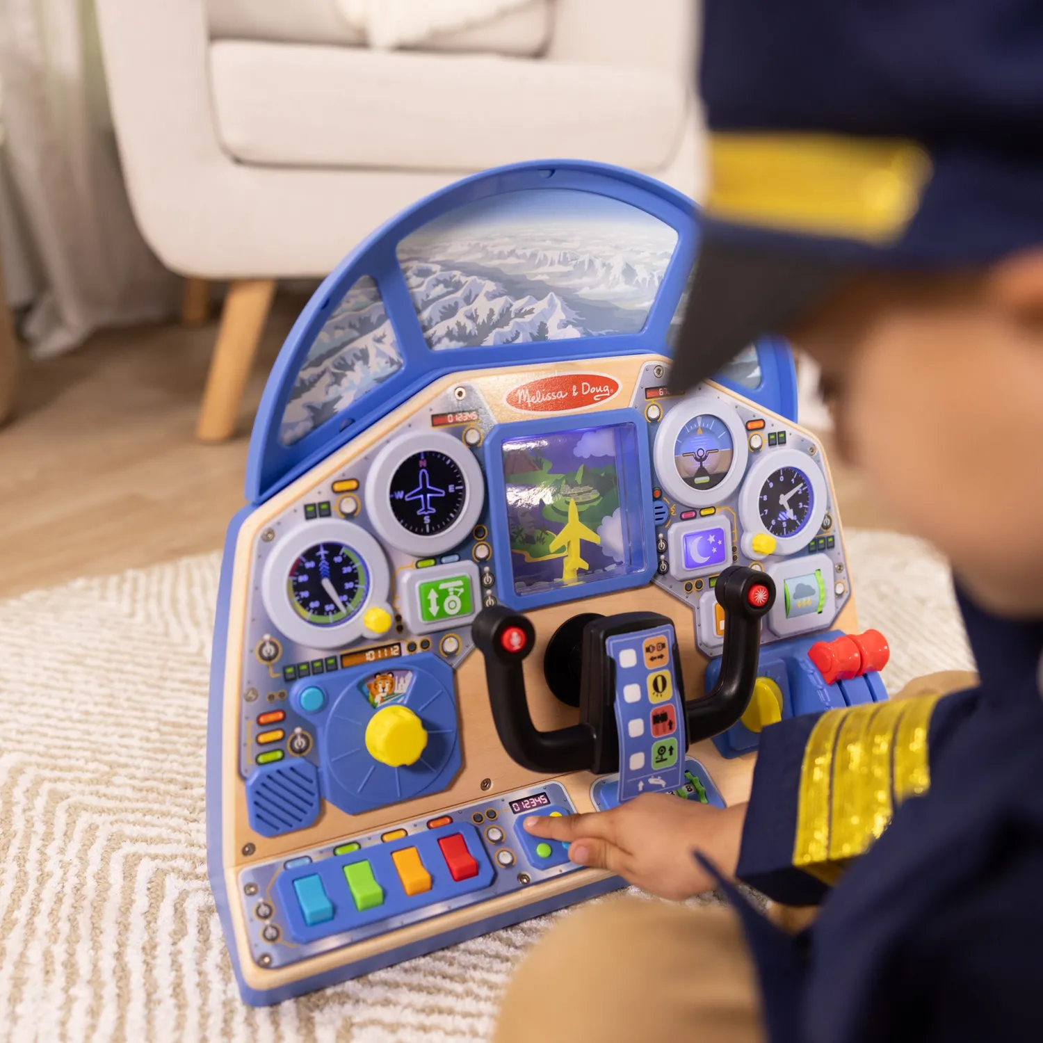 Melissa & Doug Jet Pilot Interactive Dashboard Cockpit