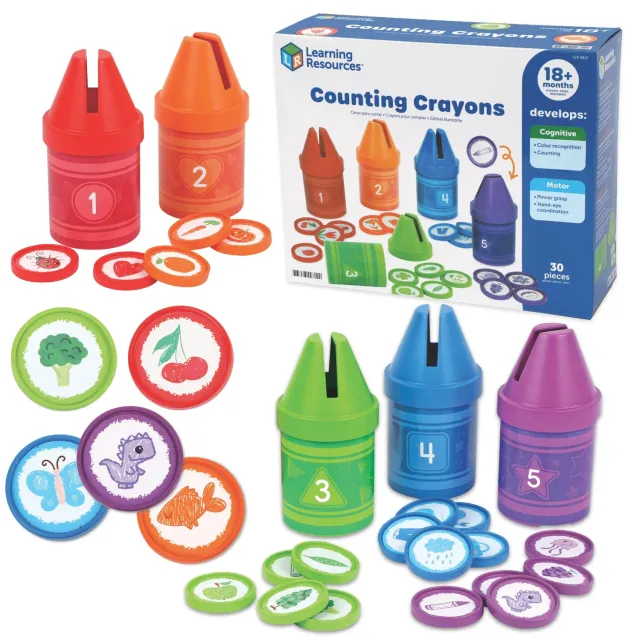 Learning Resources Counting Crayons Lernspiel 30-tlg
