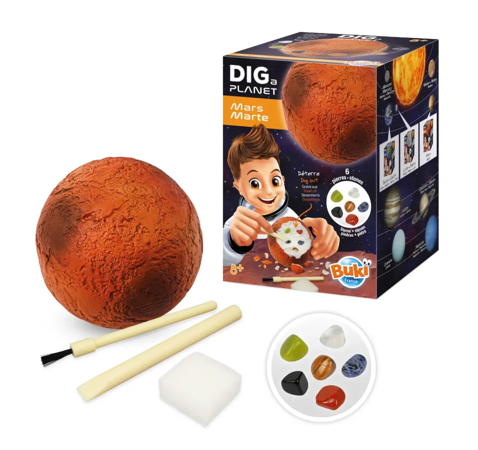 Buki France Dig a Planet Mars 448 Ausgrabungsset 6 Steine