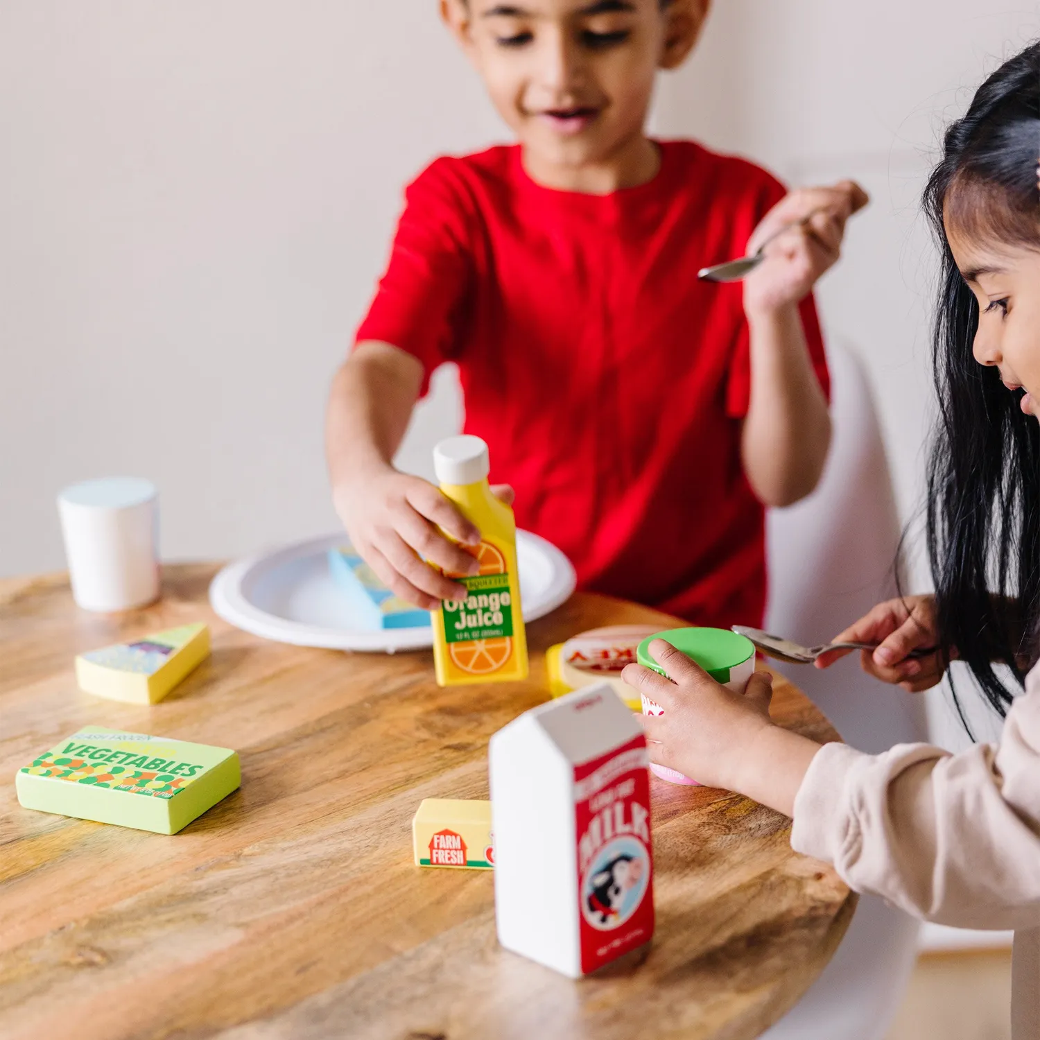 Melissa and Doug Wooden Fridge Food Spiellebensmittel 9-teilig Holz