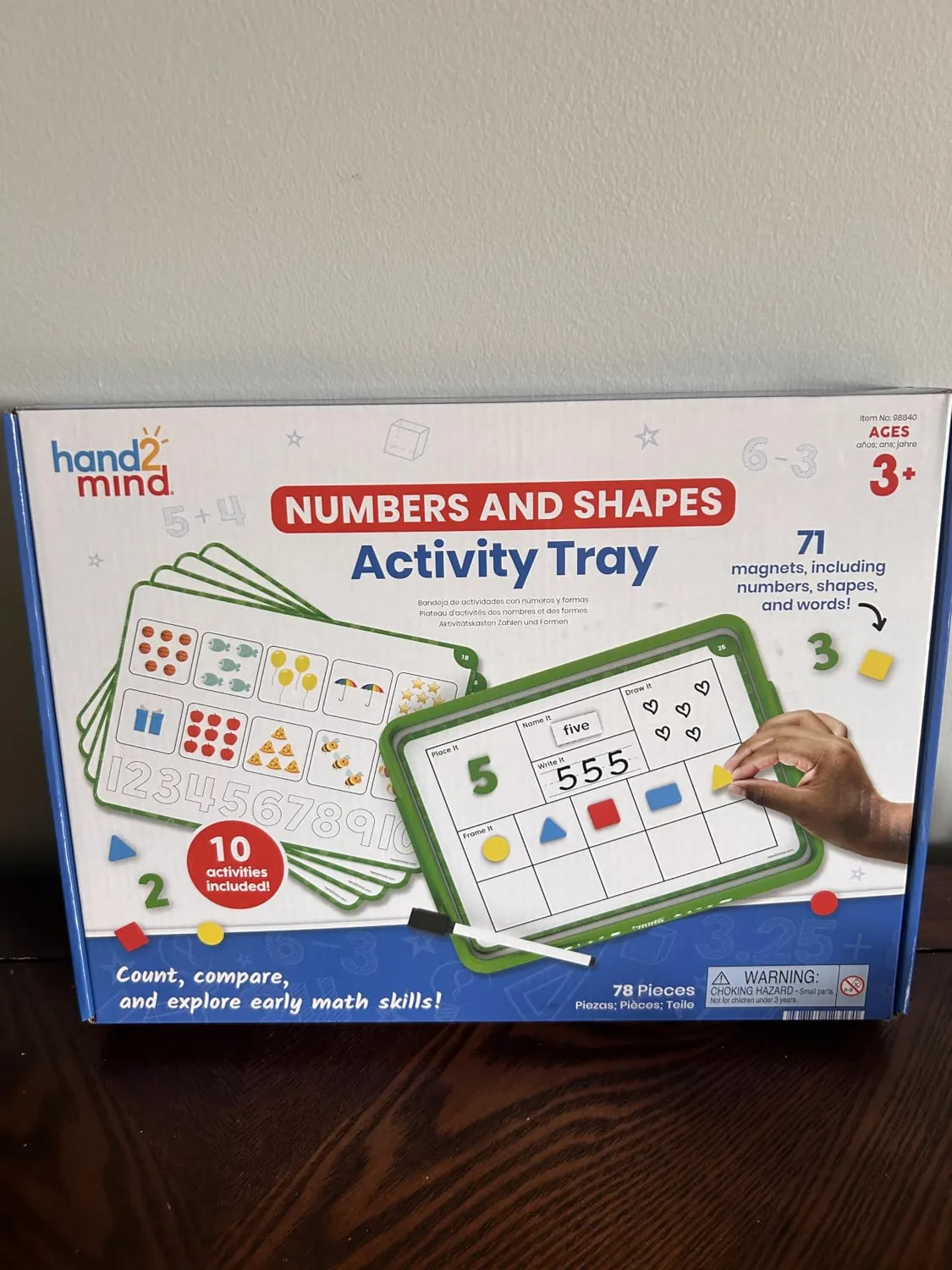 Learning Resources Zahlen & Formen Tablett Magnetspiel Vorschule