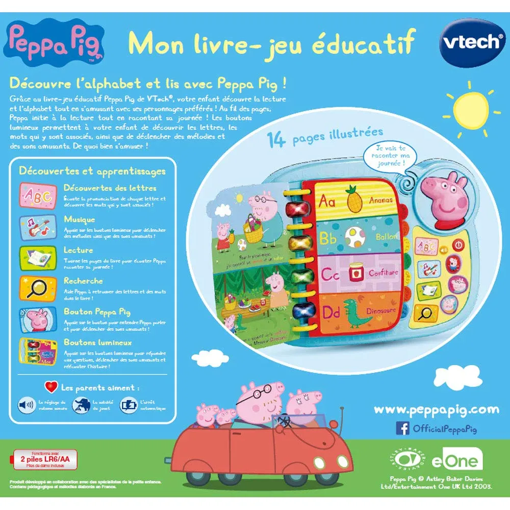 VTech Peppa Pig Lernbuch Kinderbuch französisch mehrfarbig