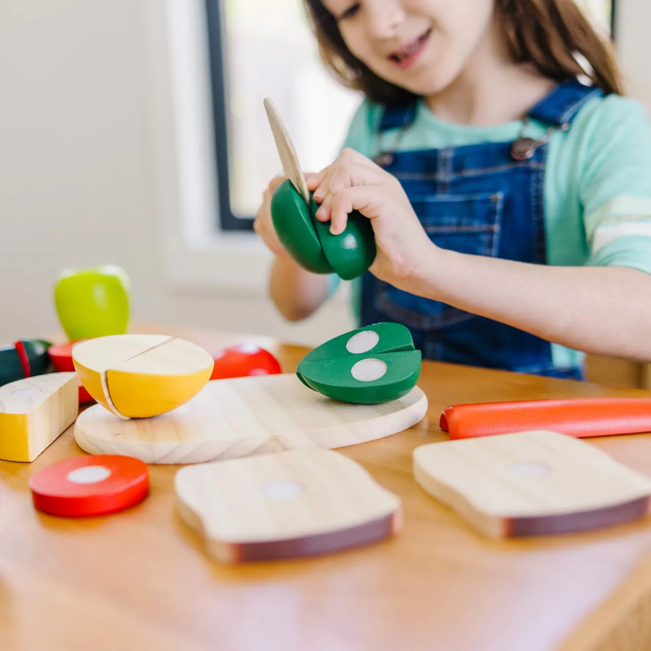 Melissa & Doug Cutting Food Schneideessen Holz 8-teilig