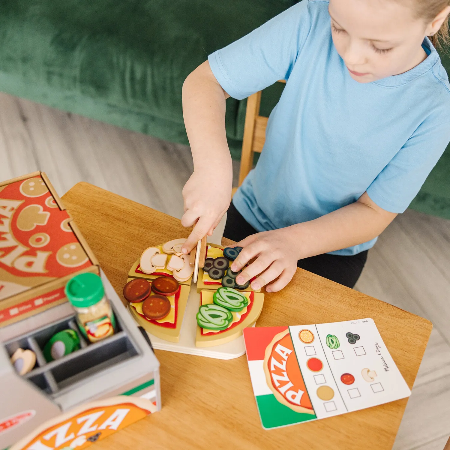 Melissa & Doug Top & Bake Pizzatheke Spielessen 41-teilig