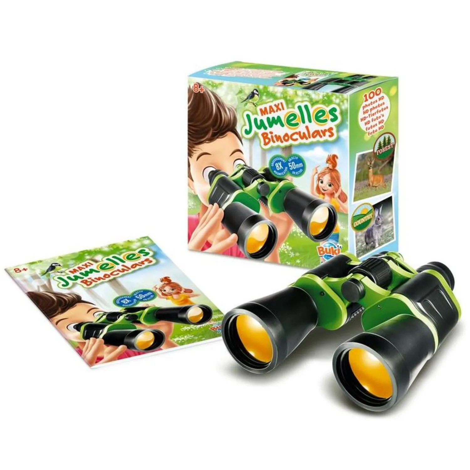 Buki France BN010 Maxi Fernglas 8x50 für Kinder ab 8 Jahre