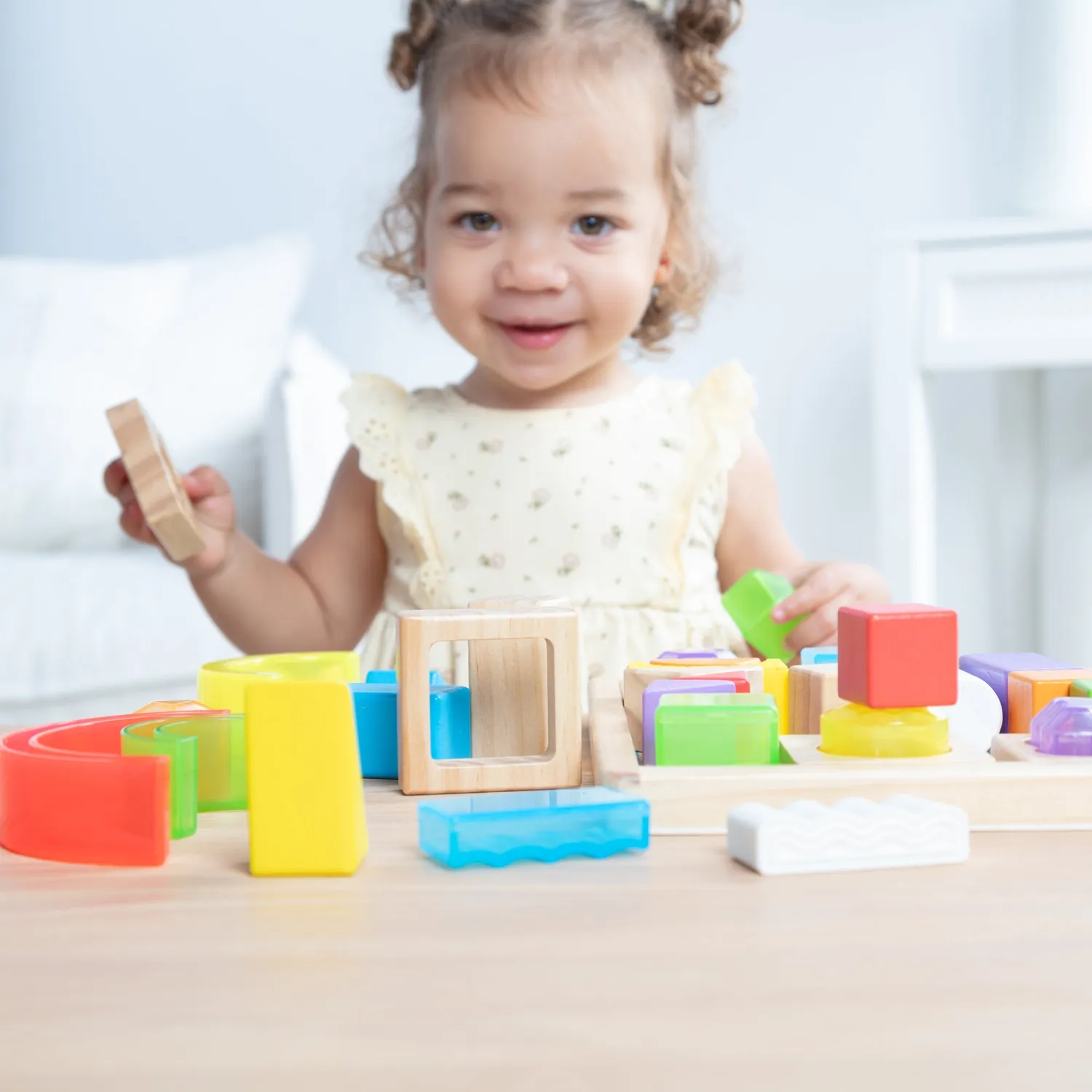 Melissa & Doug Sensory Matching Blocks Bauklötze Holz