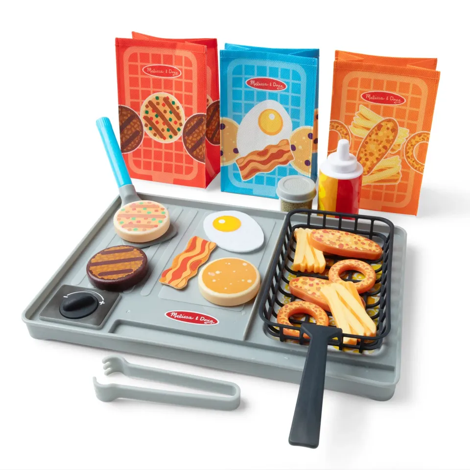 Melissa & Doug Flip & Fry Grill Spielset Water Wow Farbwechsel