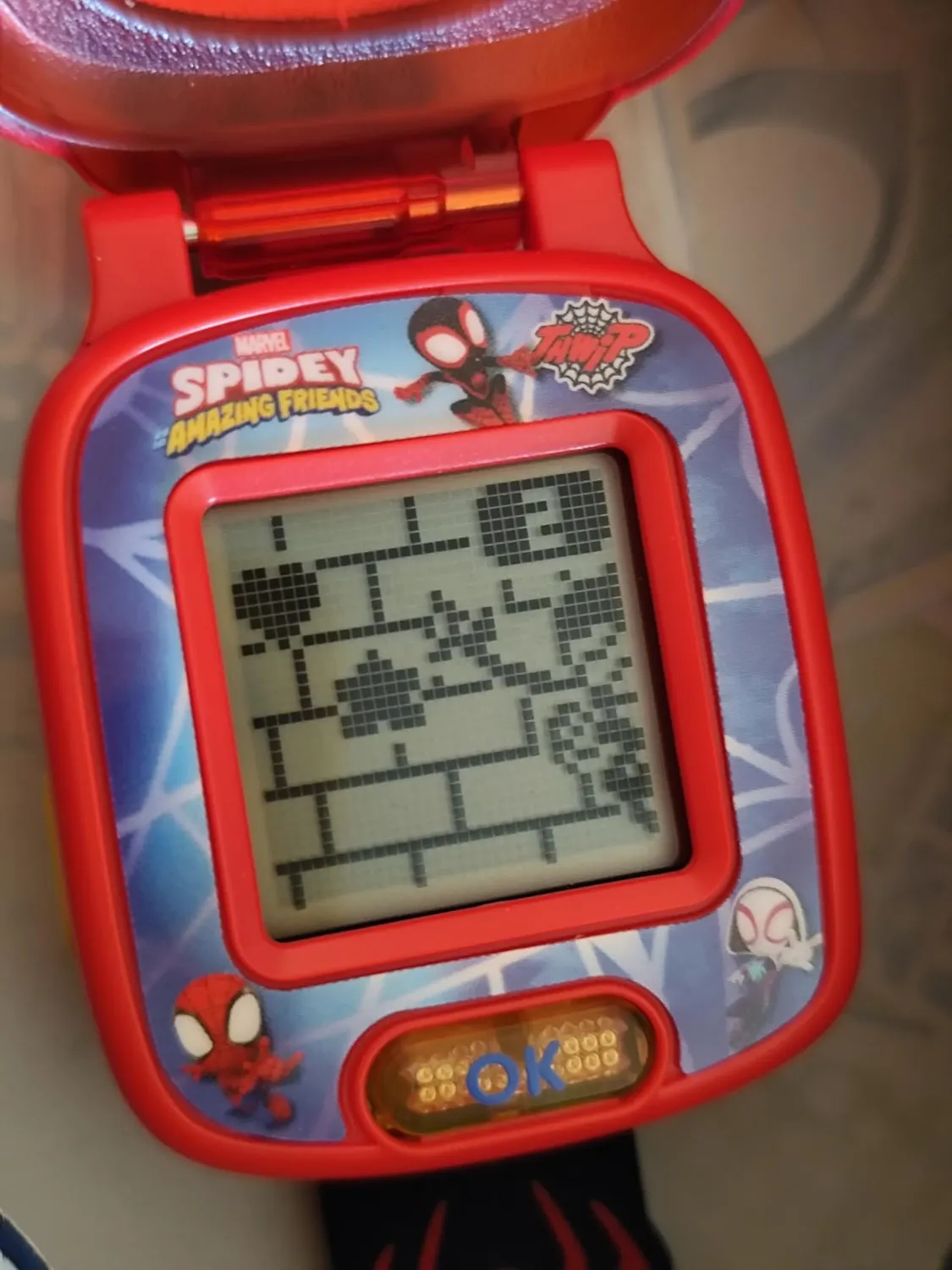 VTech Spidey Spinn Spieluhr französische Version interaktiv
