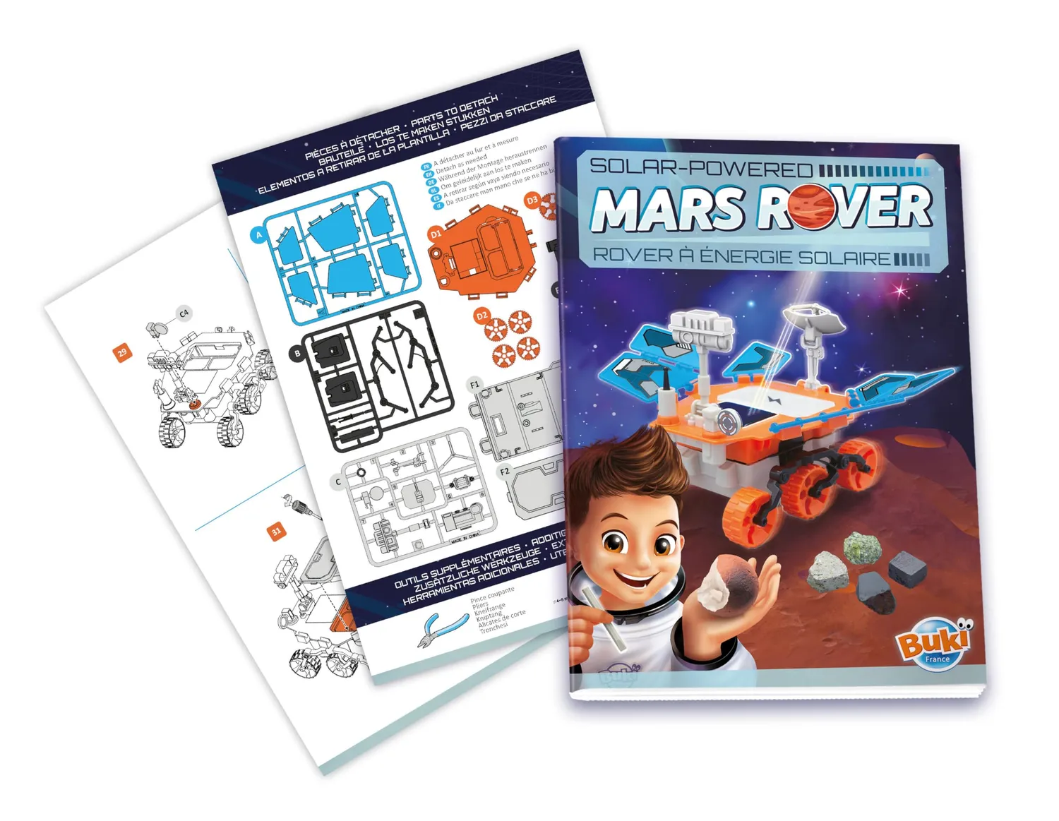 Buki Mars Rover Solar Bausatz ab 8 Jahren Gestein
