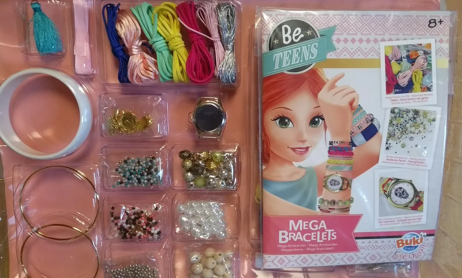Buki Be Teens BE003 Mega Armbänder Bastelset 20 Stück ab 8 Jahre