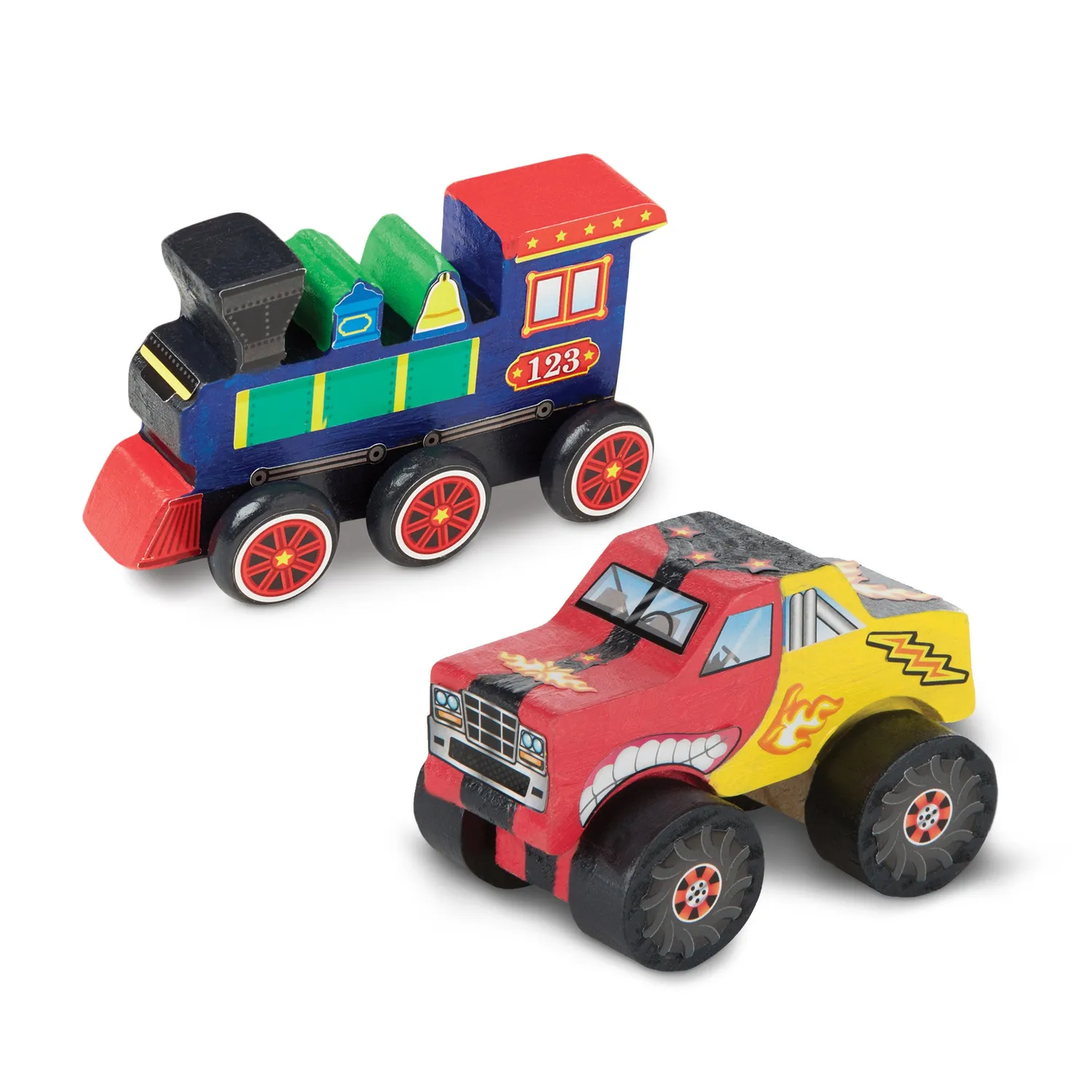 Melissa & Doug Created by Me Vehicles Bastelset 2er-Pack Holz