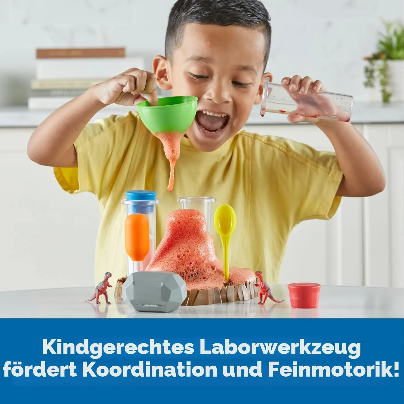 Learning Resources Blubbernder Vulkan Experimentierkasten 13-teilig