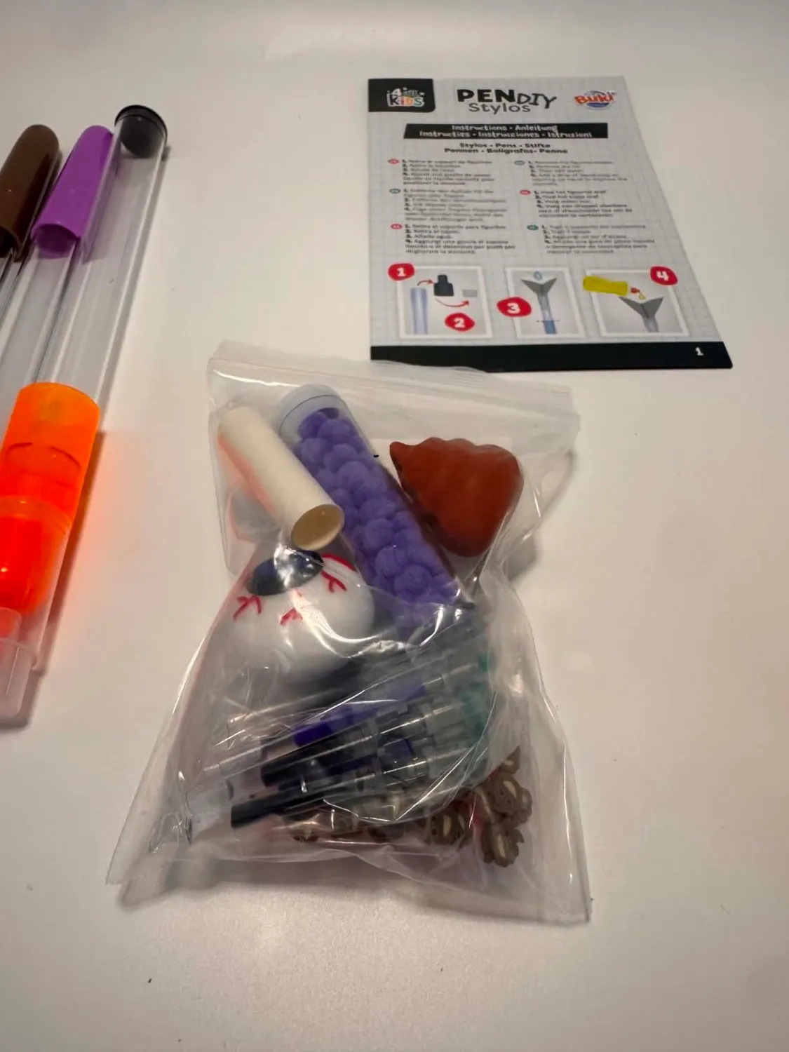 Buki France FK023 Kreativ-Set 3 Stifte radierbar Poop