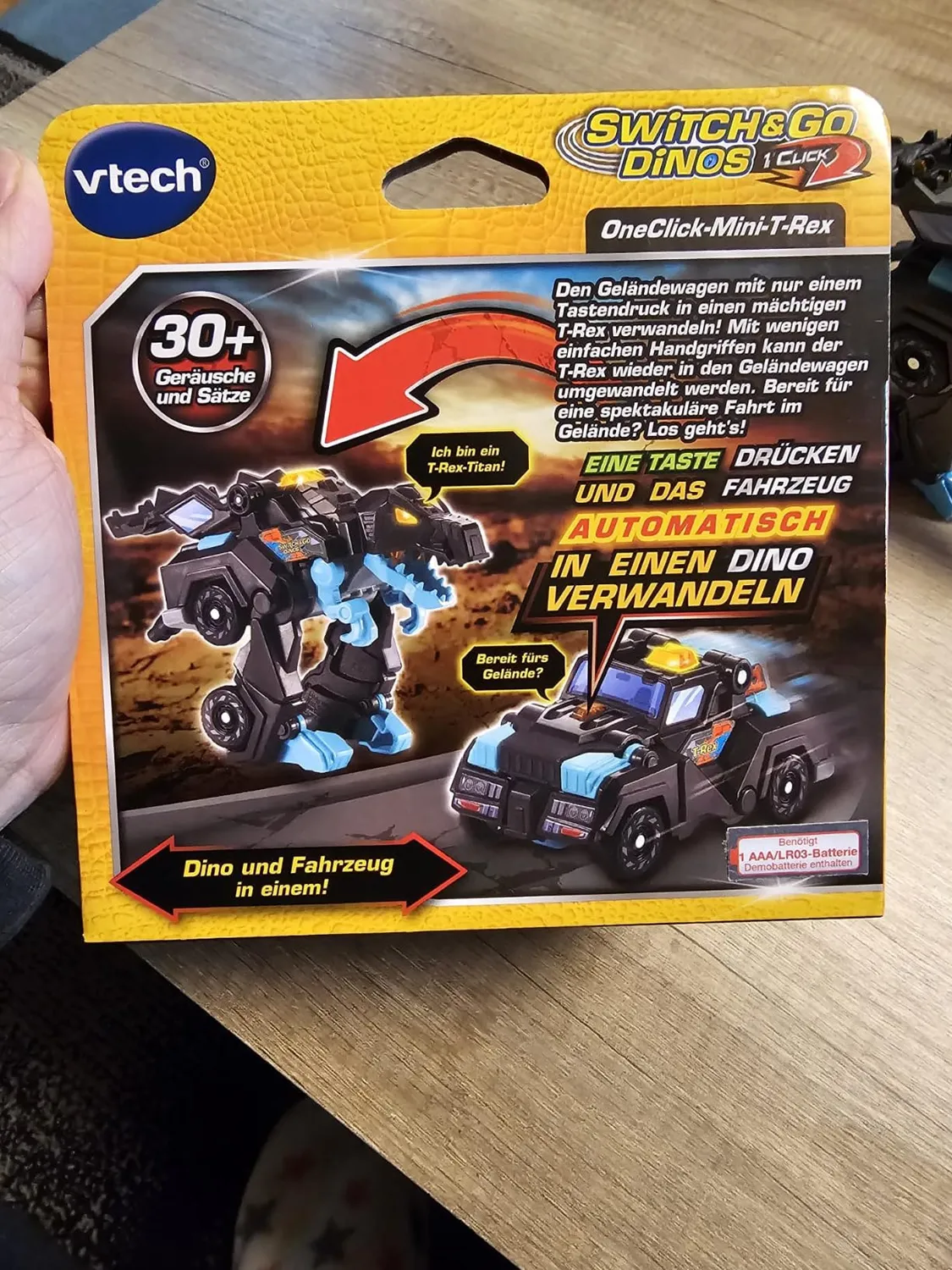 VTech Switch & Go Dinos T-Rex Dino-Auto 2in1 mit Sound