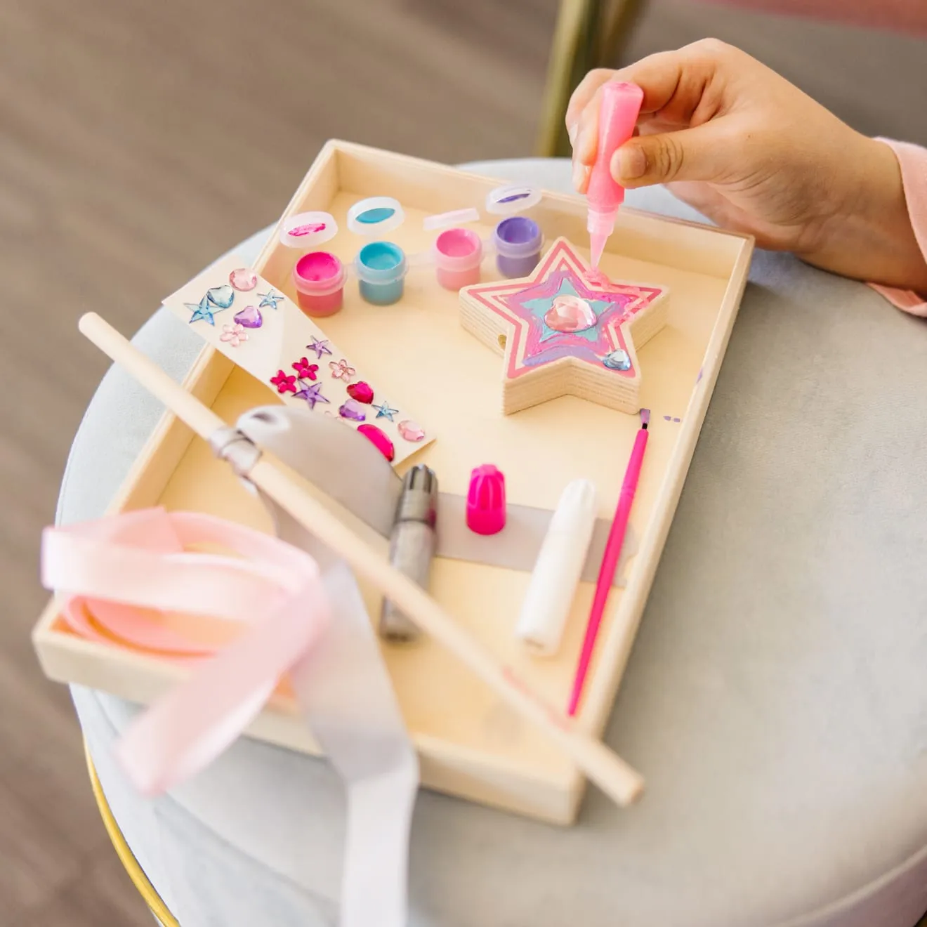 Melissa & Doug Decorate-Your-Own Prinzessin Zauberstab Bastelset Holz