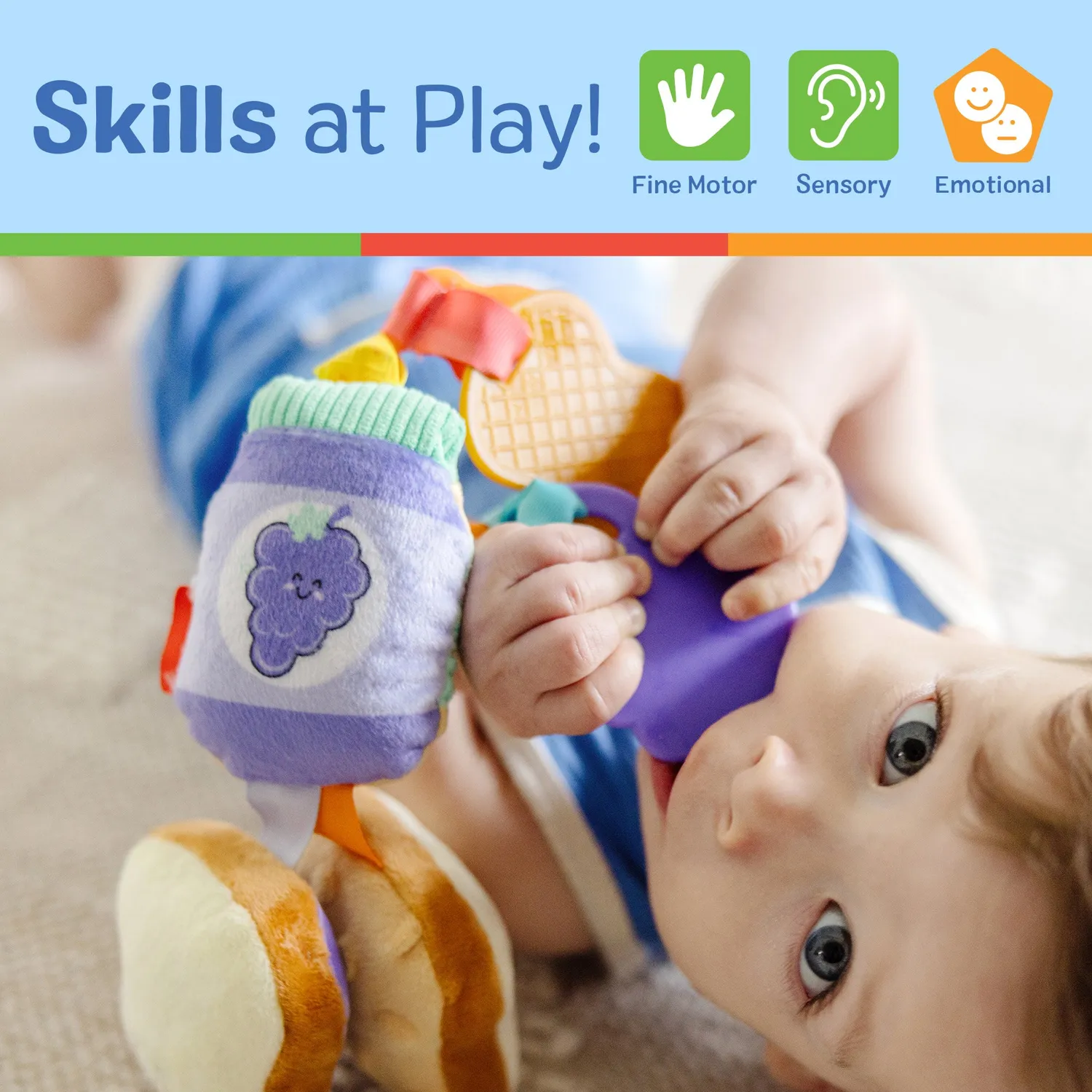 Melissa & Doug PB&J Anhängerspielzeug Plüsch für Babys