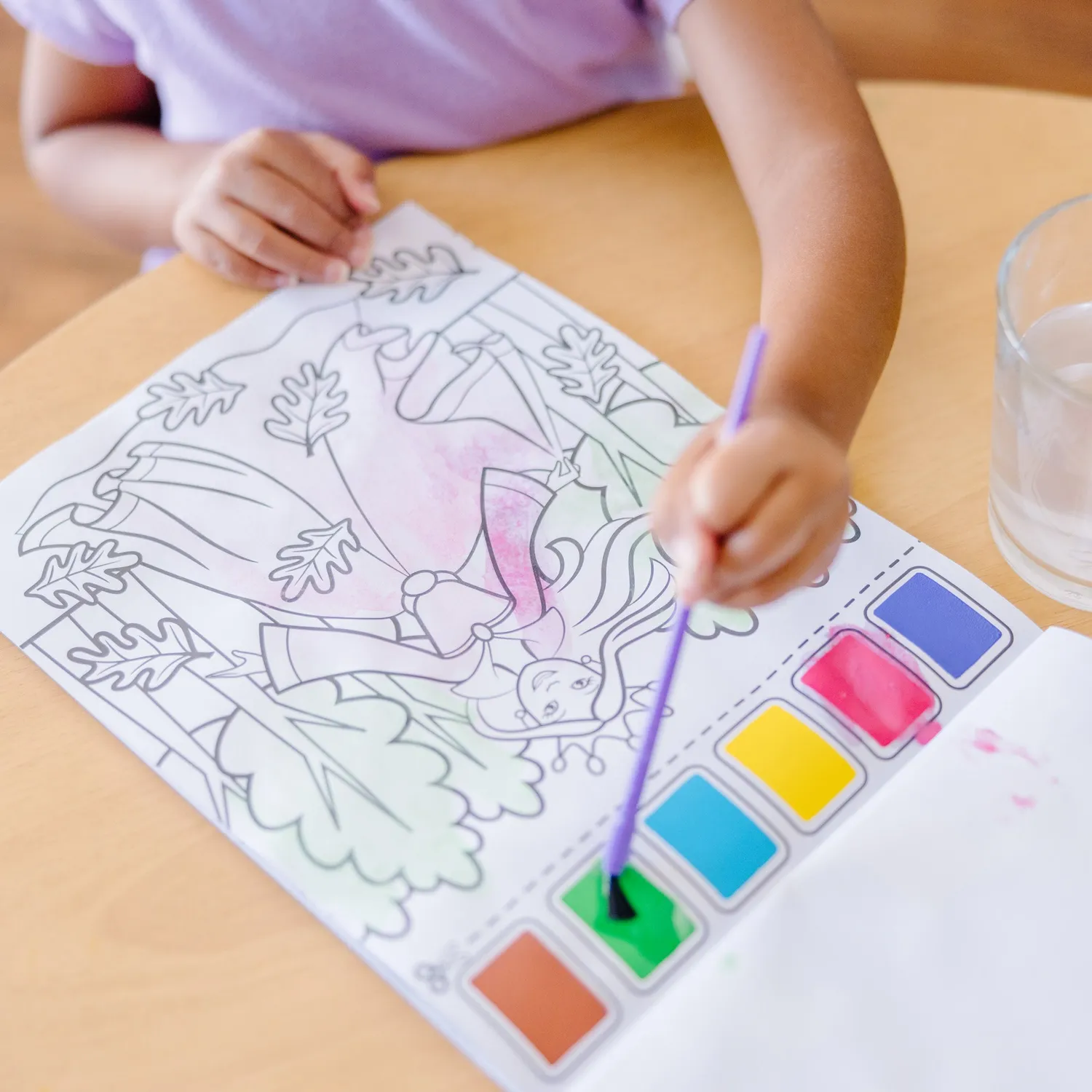Melissa & Doug Paint With Water Malbuch Prinzessin inkl Pinsel