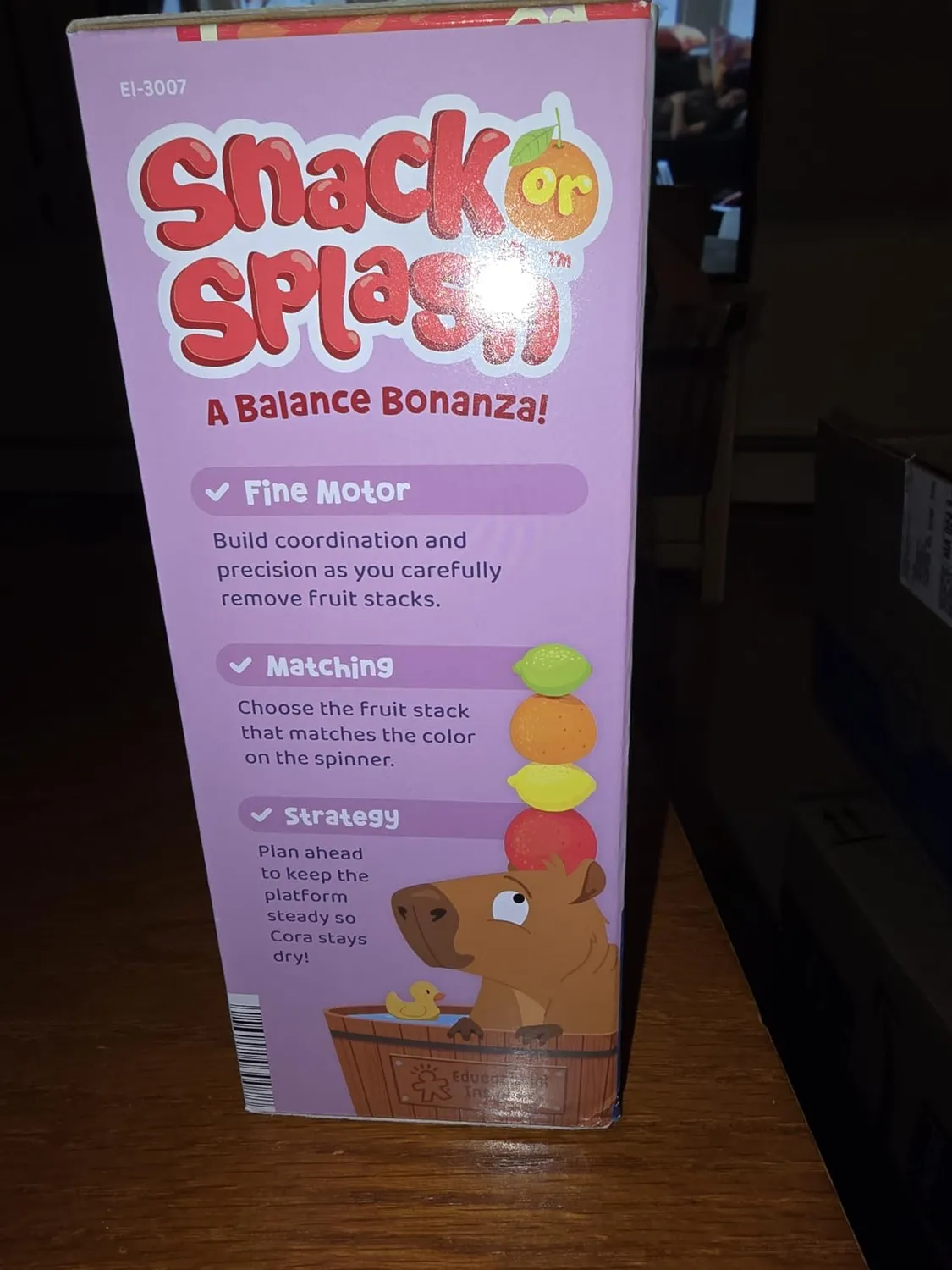 Learning Resources Snack or Splash Capybara Spiel Gleichgewicht