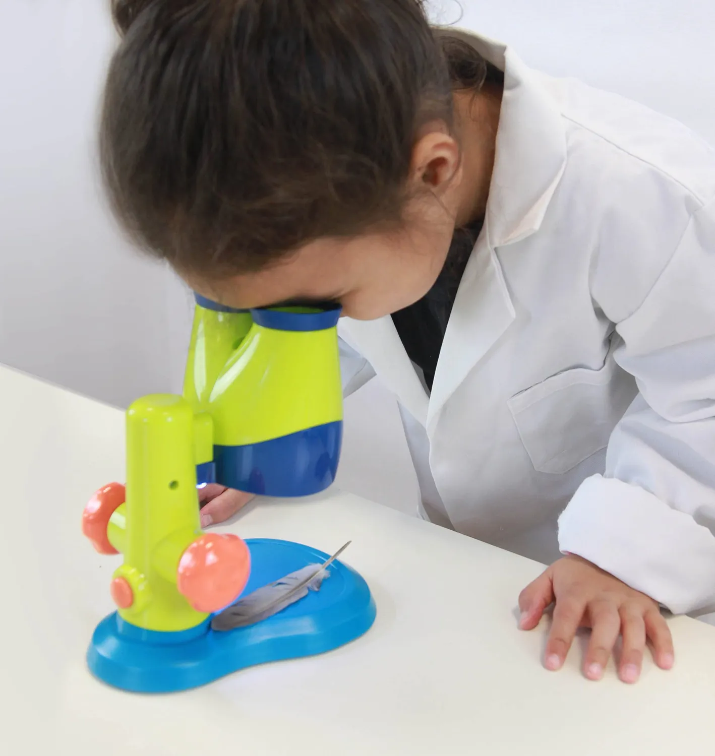 Buki Mini Sciences 9003 Mikroskop Weiß für Kinder ab 4