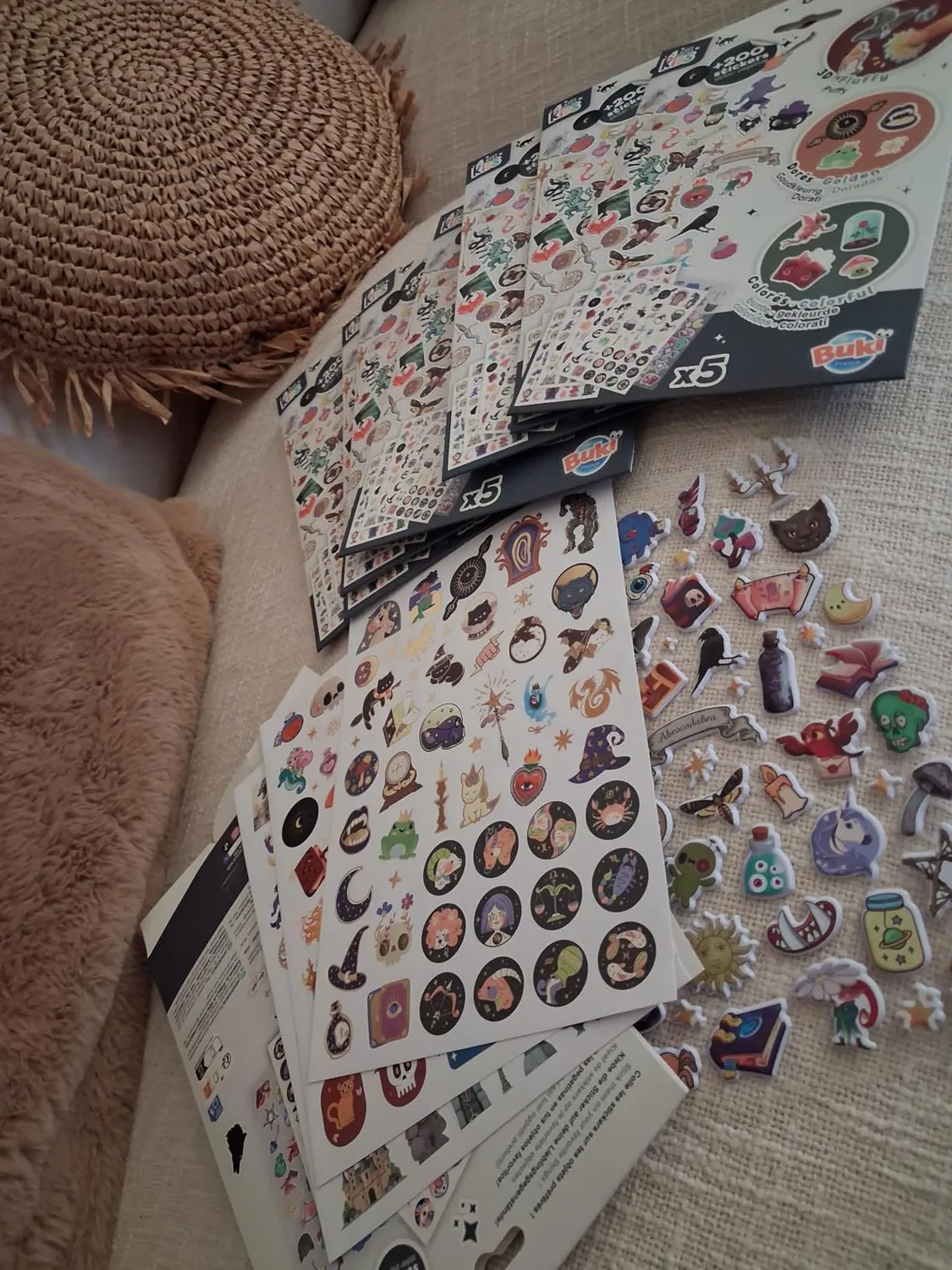 Buki France FK020 Stickertasche 200 Märchen A5 Gold
