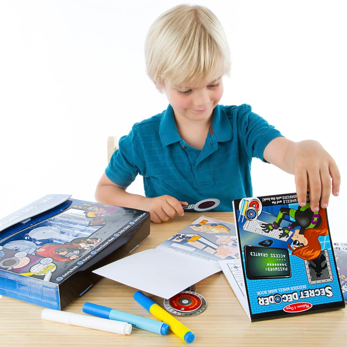 Melissa & Doug Secret Decoder Deluxe Activity Set Rätselblock On the Go