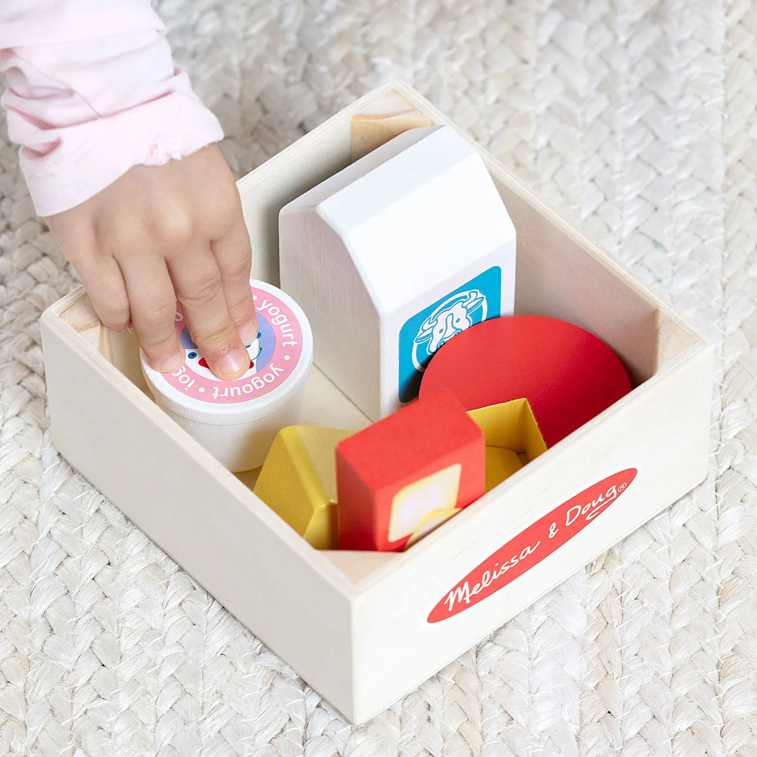Melissa & Doug Food Groups Dairy Spiellebensmittel Holz Milchprodukte