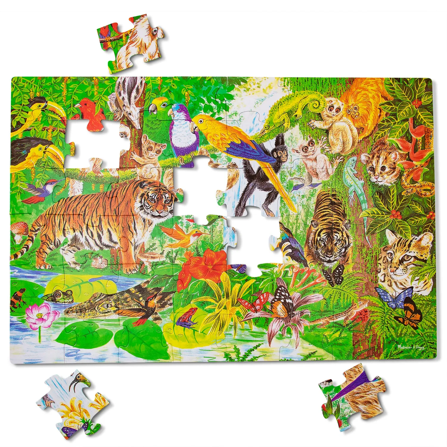 Melissa & Doug Rainforest Bodenpuzzle 48 Teile