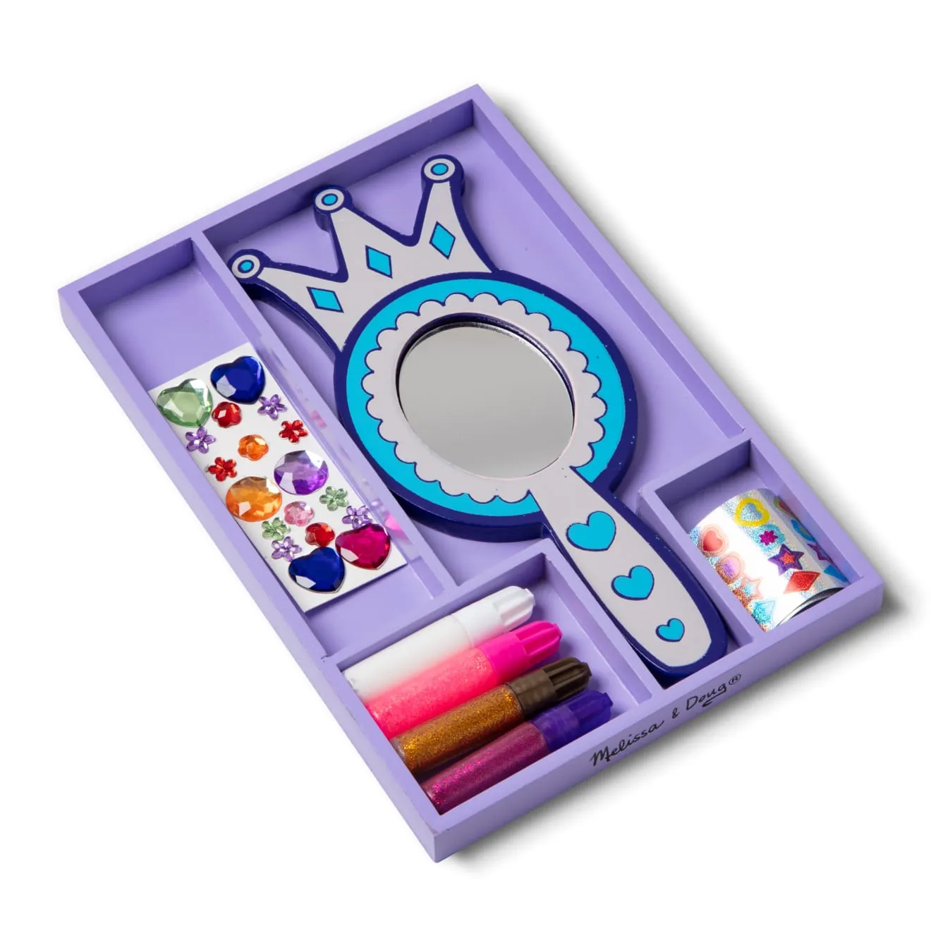 Melissa & Doug Prinzessin Holzspiegel Bastelset zum Verzieren
