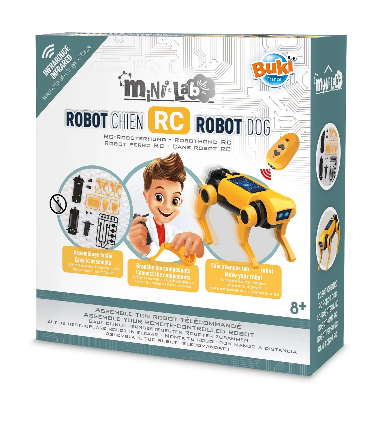 Buki 3019 Mini Lab RC-Roboterhund Bausatz Infrarot ab 8
