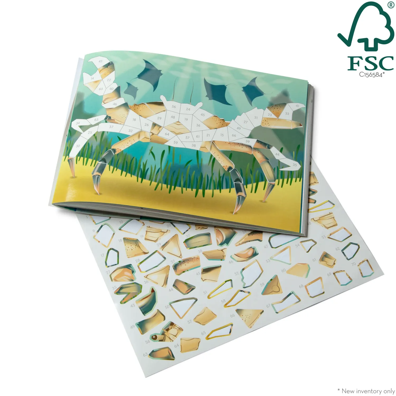 Melissa & Doug Mosaic Sticker Pad Ocean Stickerbuch 850 Sticker