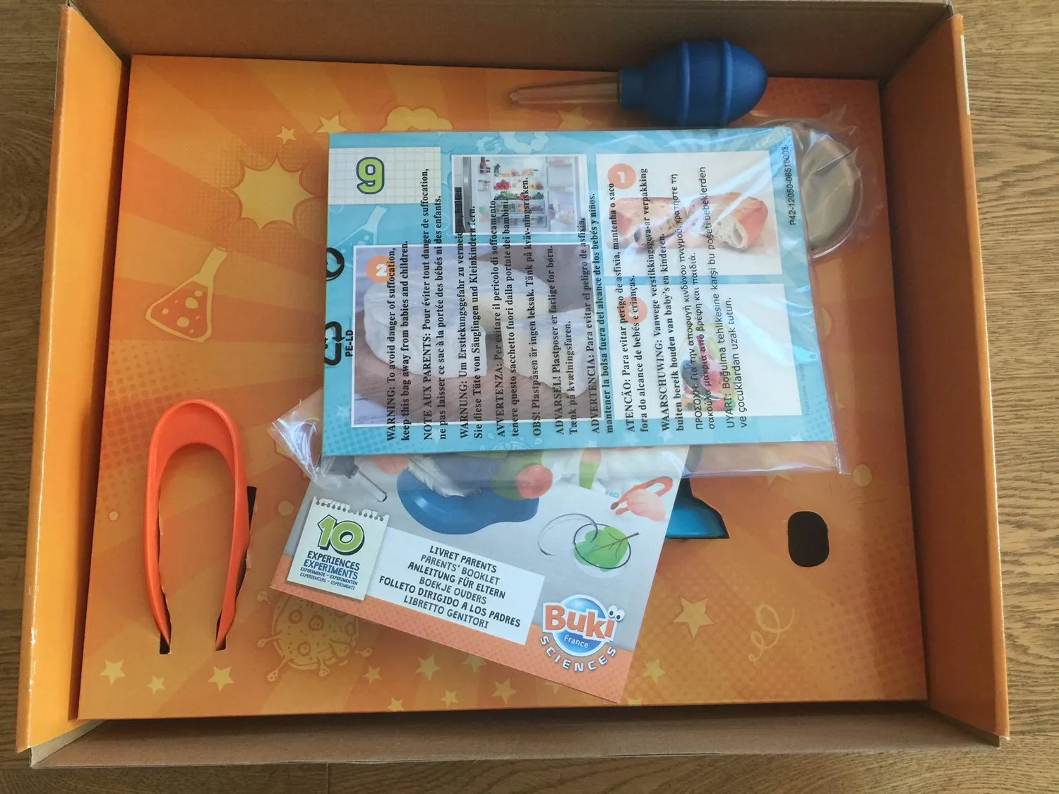 Buki Mini Sciences 9003 Mikroskop Weiß für Kinder ab 4