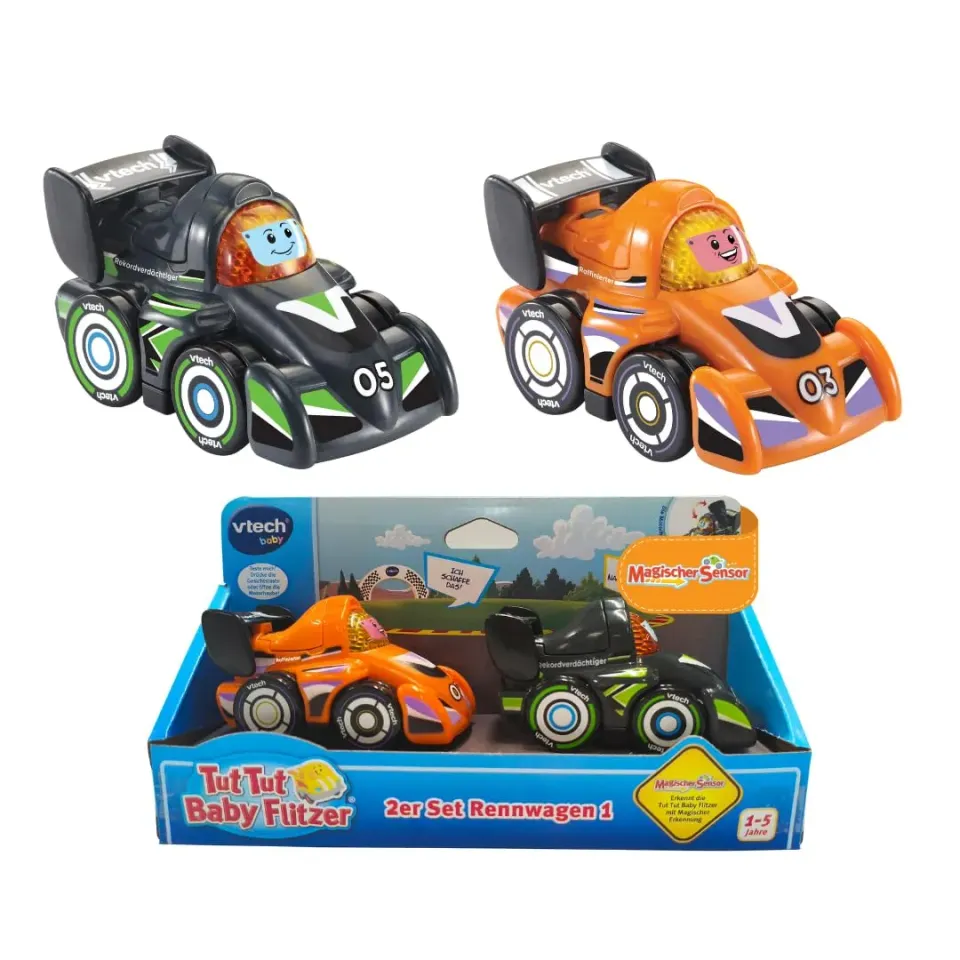 VTech Tut Tut Baby Flitzer 2er Set Rennwagen Licht Sound Babys
