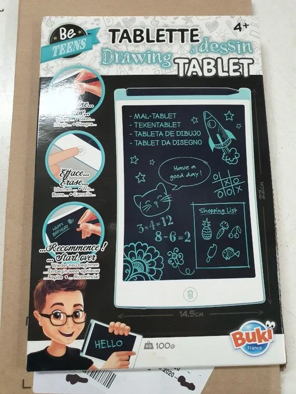 Buki France TD001 Mal-Tablet LCD-Zeichentablett mit Stift