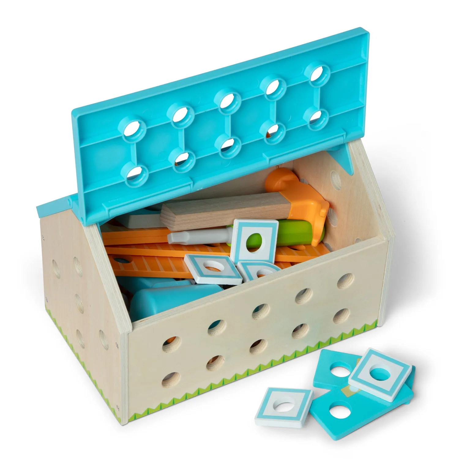 Melissa & Doug Build a House Werkzeugkasten Holz 56-tlg.