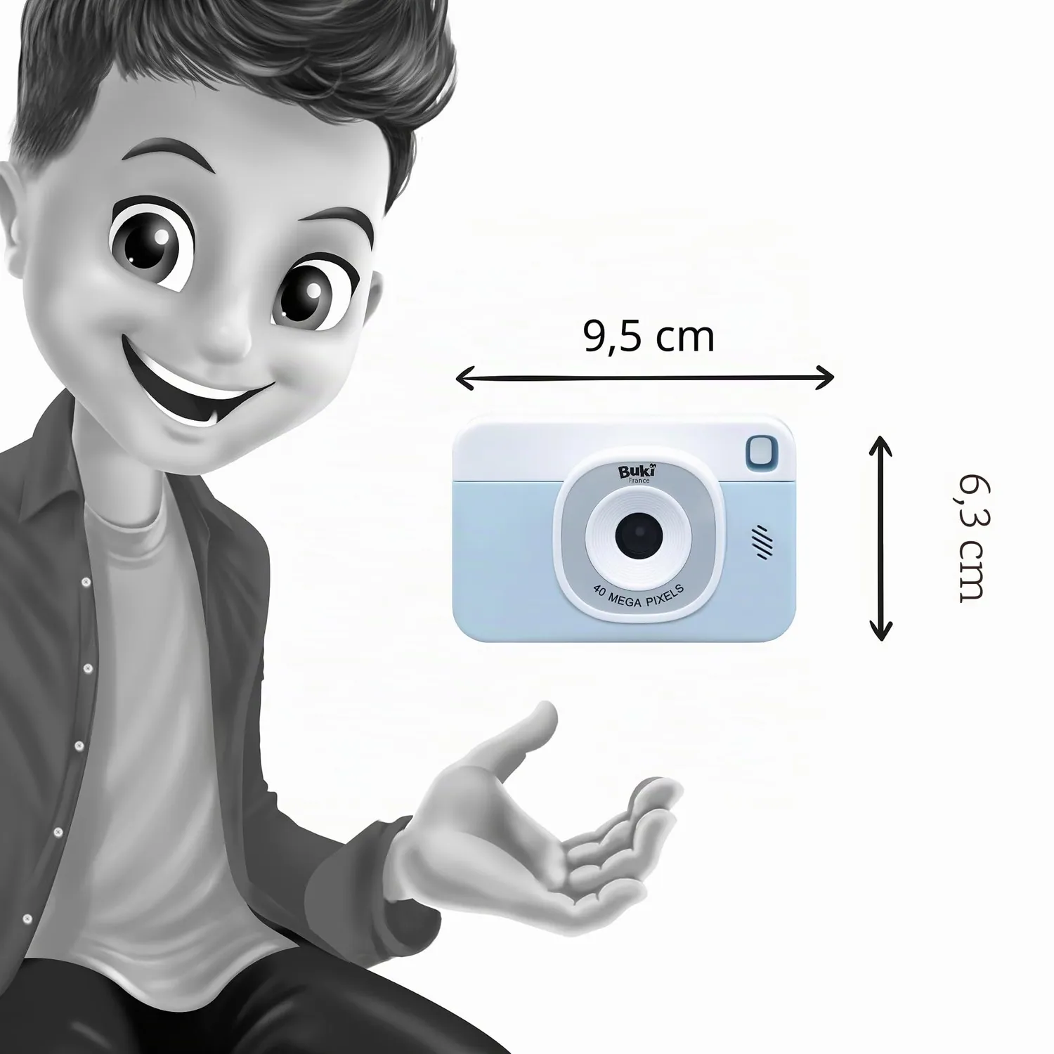 Buki CamJunior PV011 Kinderkamera 2-in-1 40 MP ab 4 J.