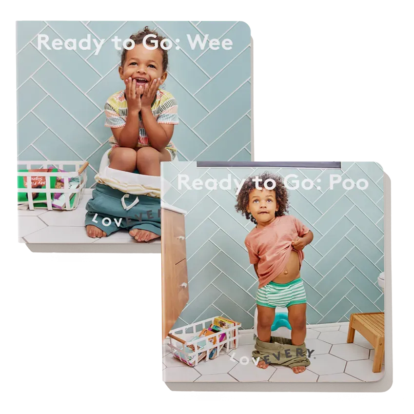 Lovevery Realist Bücherpaket Ready to Go Pee Poop 2er