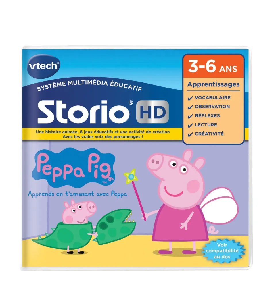 VTech Storio Peppa Pig Lernspiel für Storio Max TV
