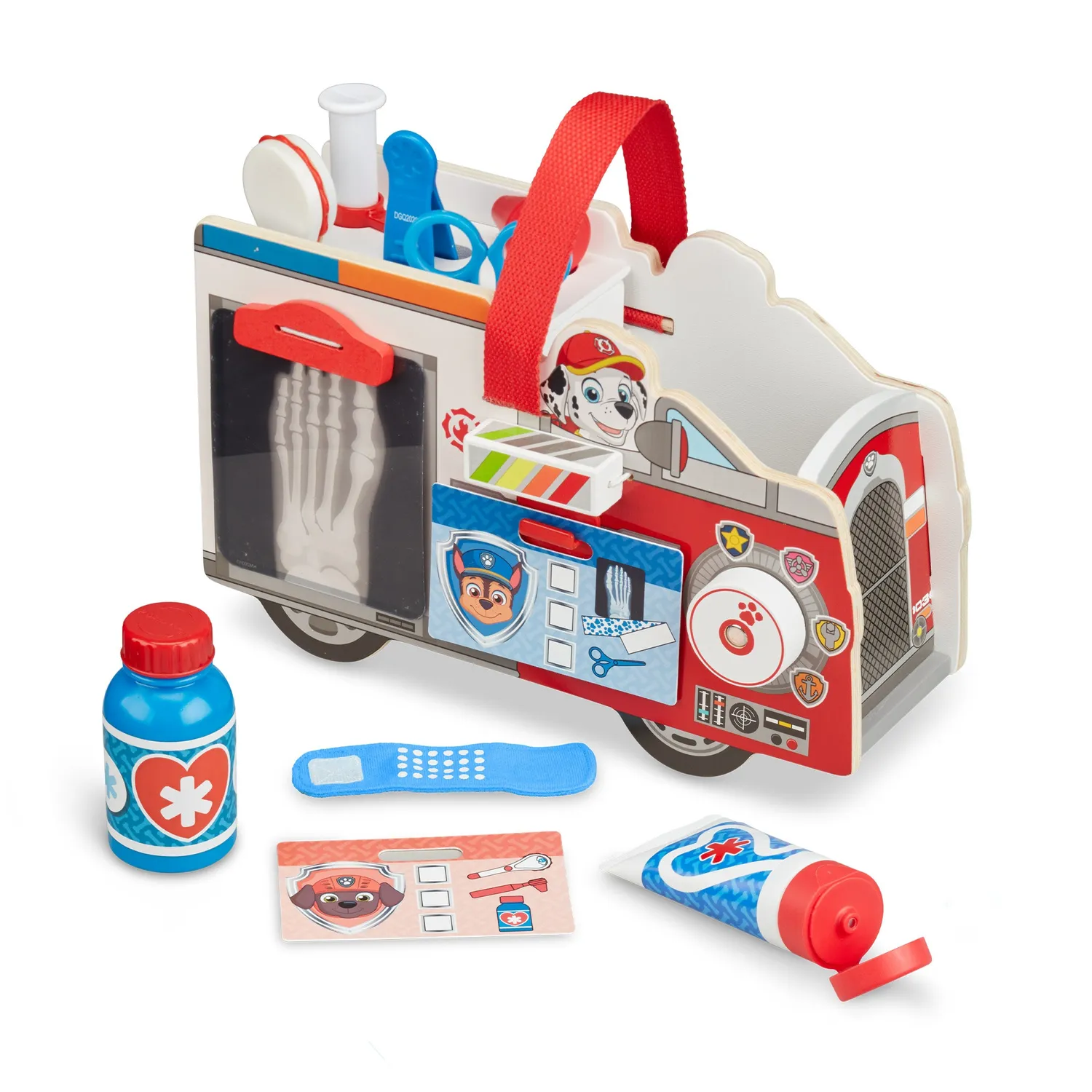 Melissa & Doug PAW Patrol Marshall Arztkoffer Holz 14 Teile