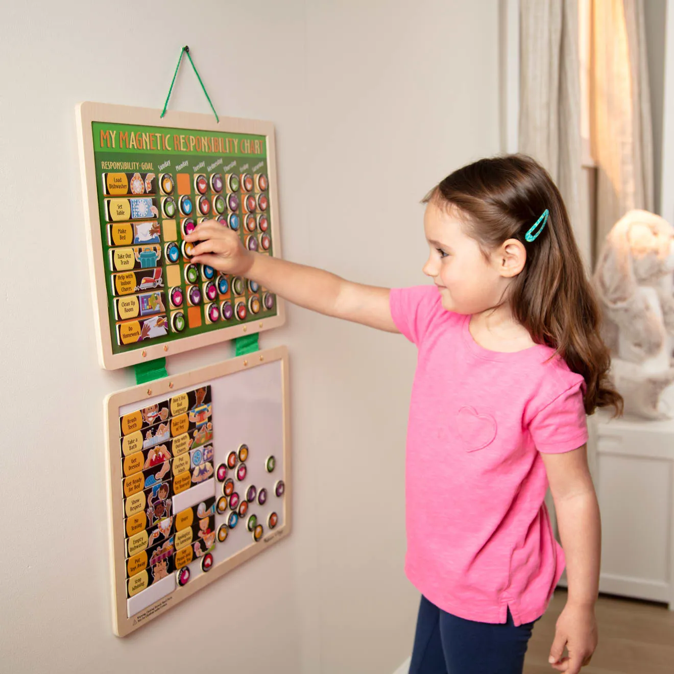 Melissa & Doug Magnet Belohnungstafel Aufgabenplan 90 Magnete