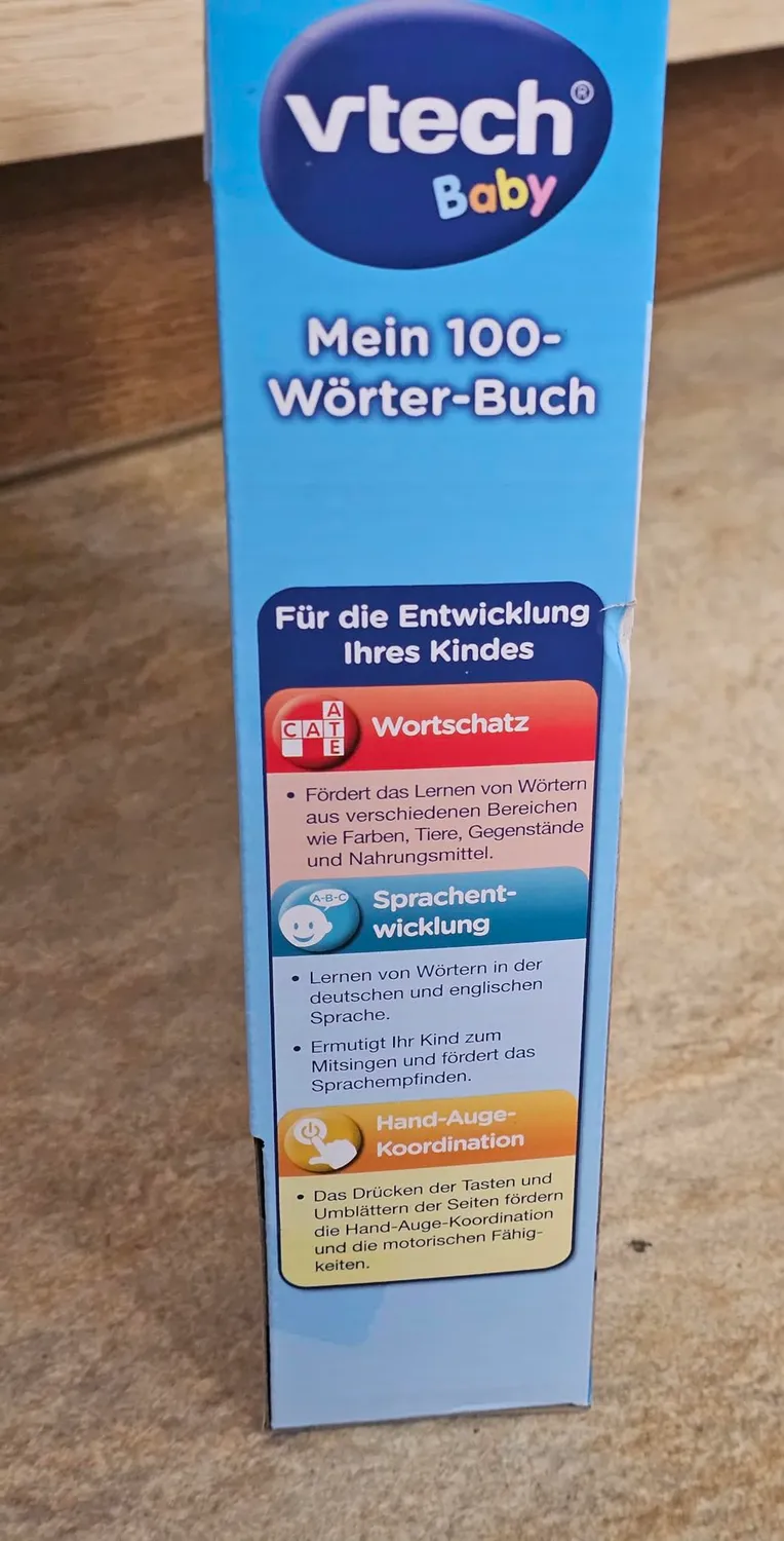 VTech Mein 100-Wörter-Buch Bilderbuch Deutsch-Englisch
