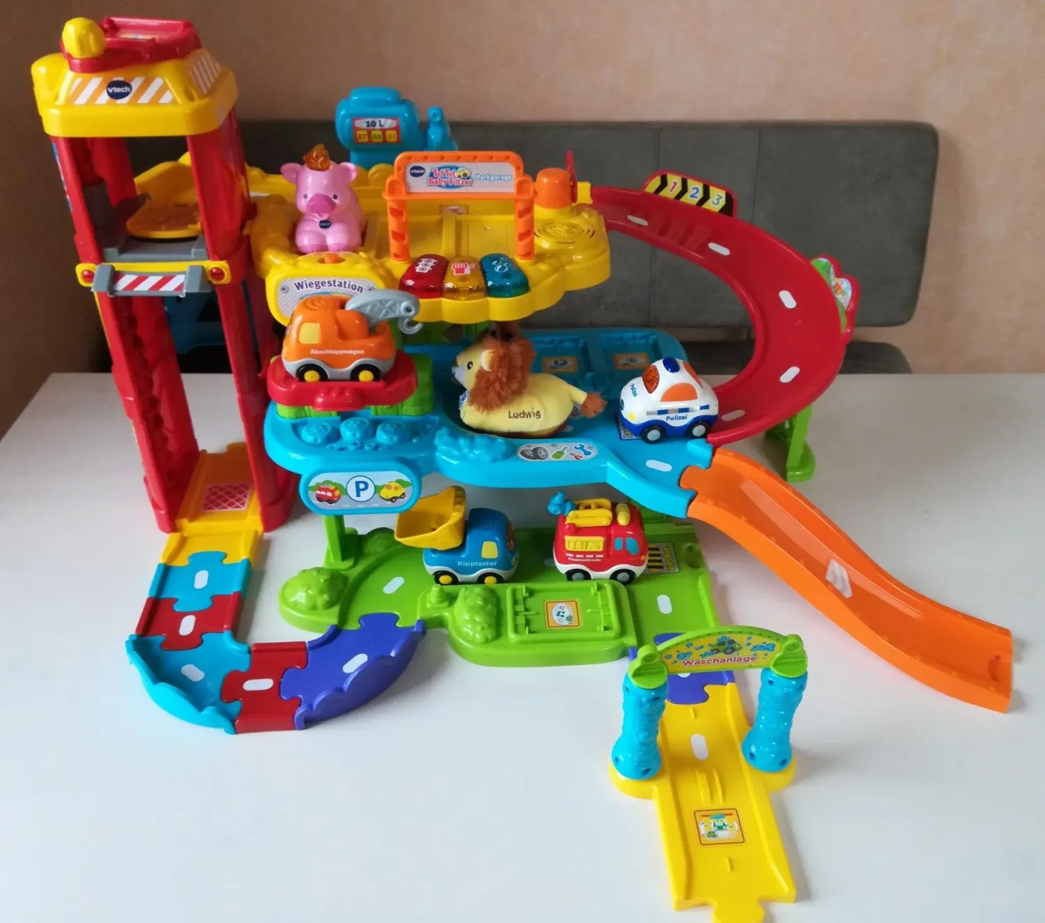 VTech Tut Tut Baby Flitzer Parkgarage 3-Etagen Garage mit Lift