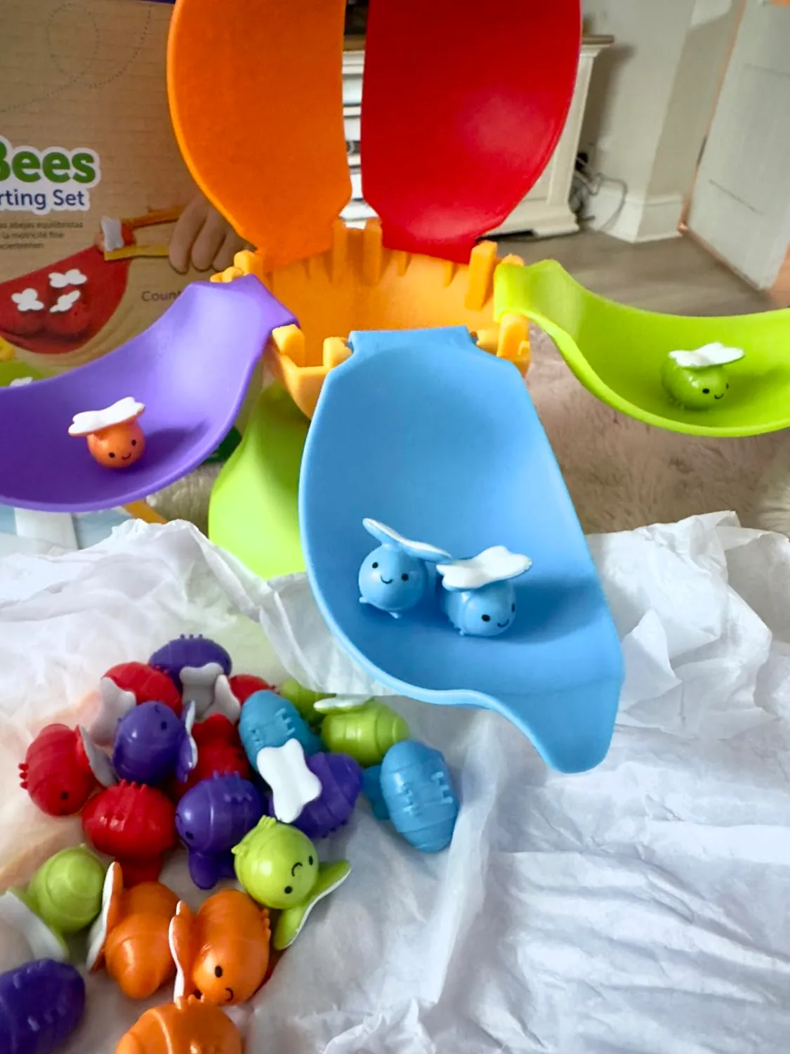 Learning Resources Skill Builders Blühende Balancier-Bienen Sortierset