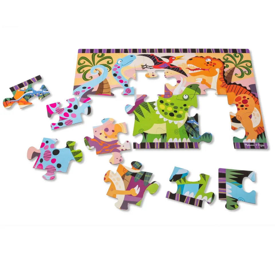 Melissa & Doug Dinosaur Dawn Bodenpuzzle 24 Teile ab 3 Jahre