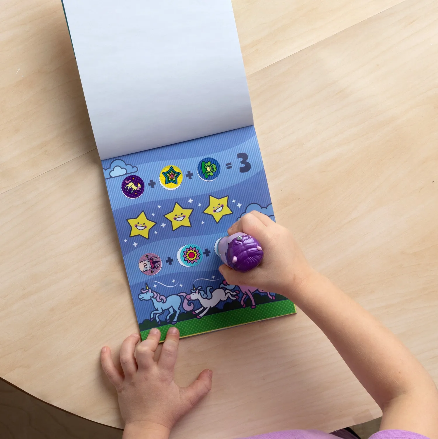 Melissa & Doug Sticker WOW! Stempel Einhorn Lila 324 Teile