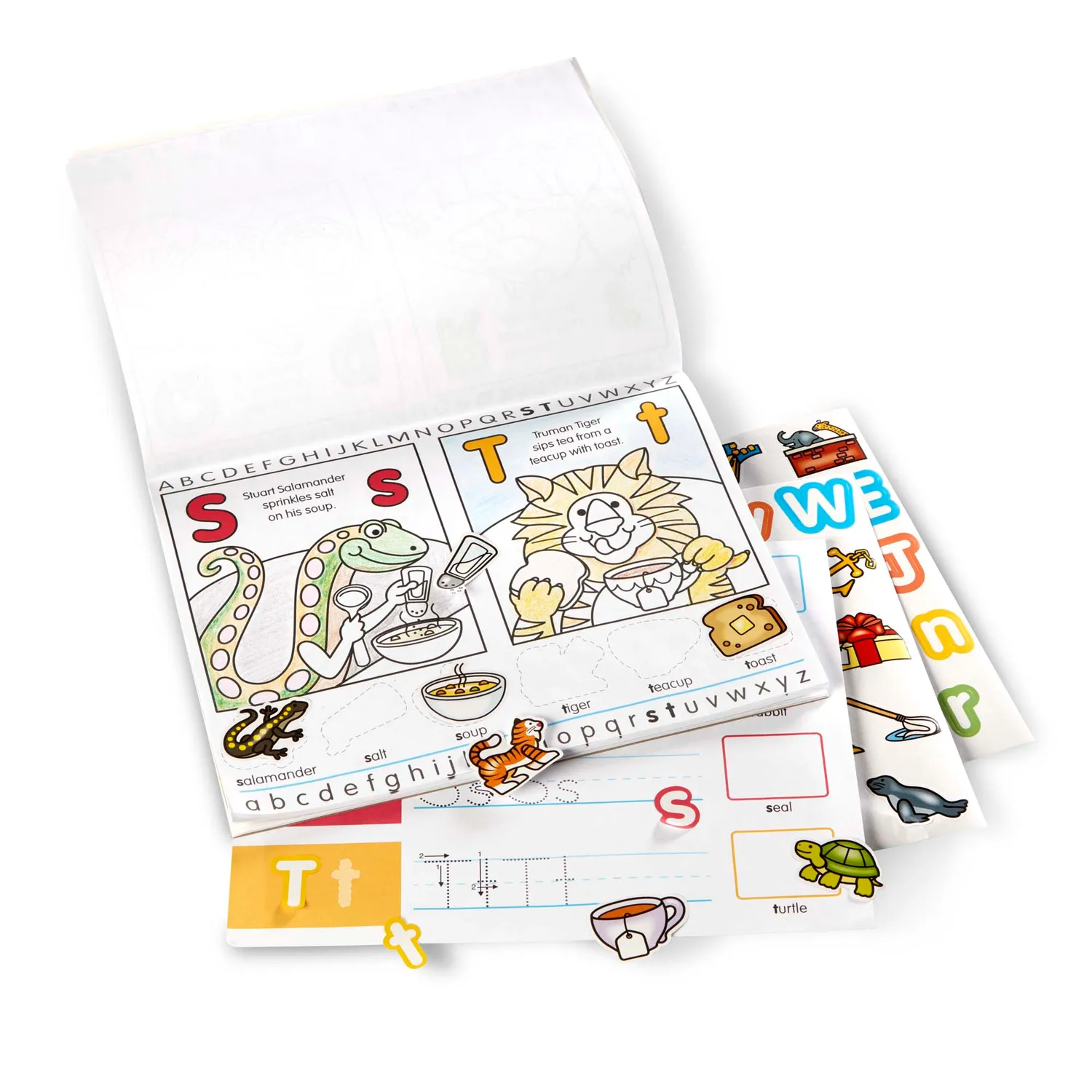 Melissa & Doug Alphabet Activity Stickerheft Buchstaben ab 3 Jahre