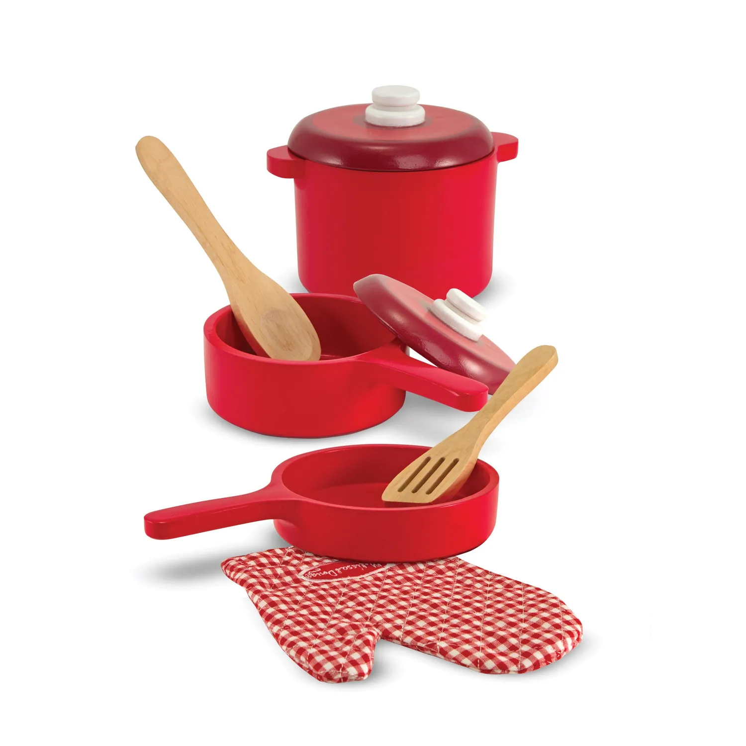 Melissa & Doug Küchen Zubehör Spielset Holz 8-teilig