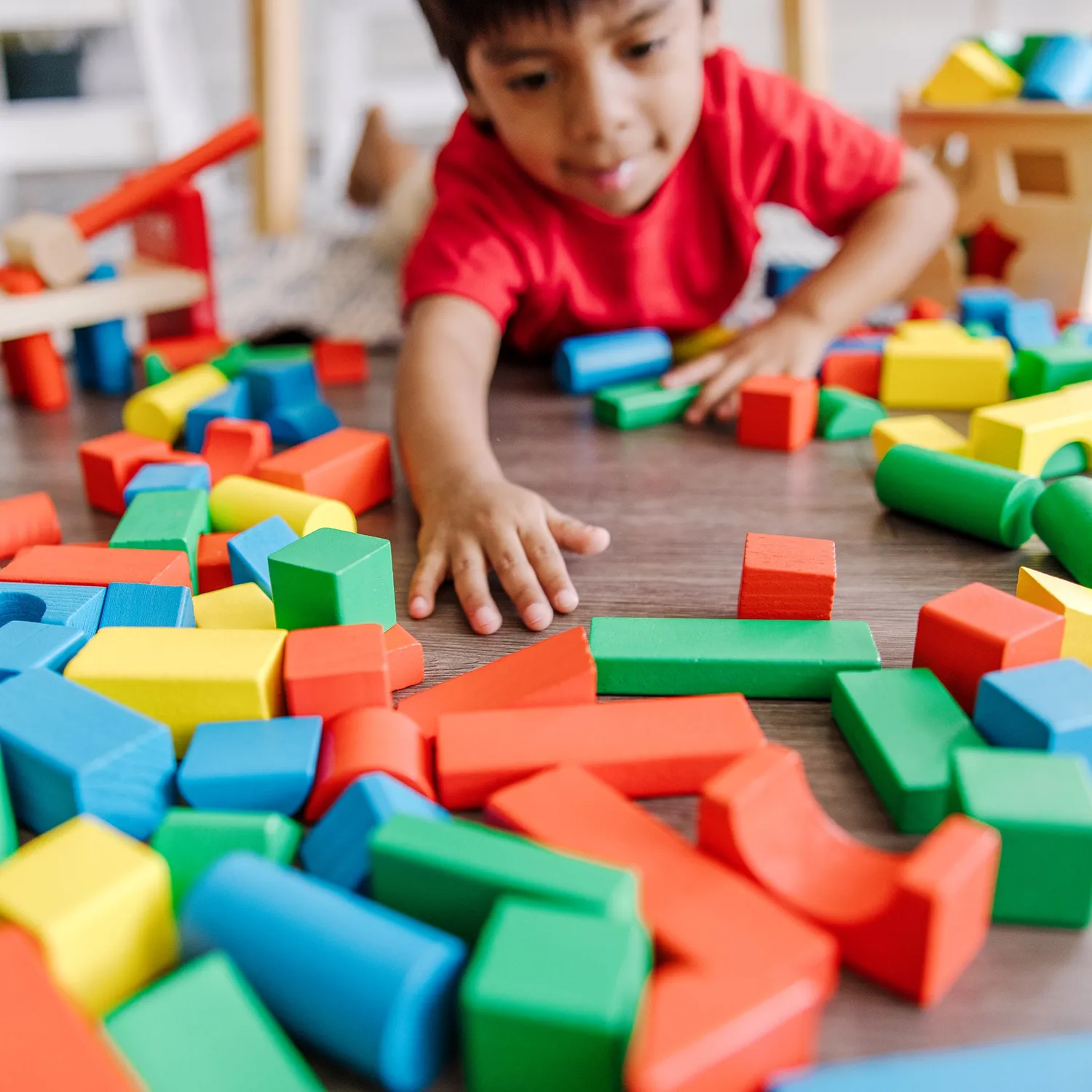 Melissa & Doug Stack Sort Pound Holzspielzeug Set 3-teilig