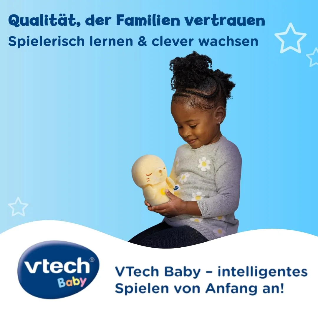 VTech Kuschel-Robbi Kuscheltier mit Licht Musik für Babys