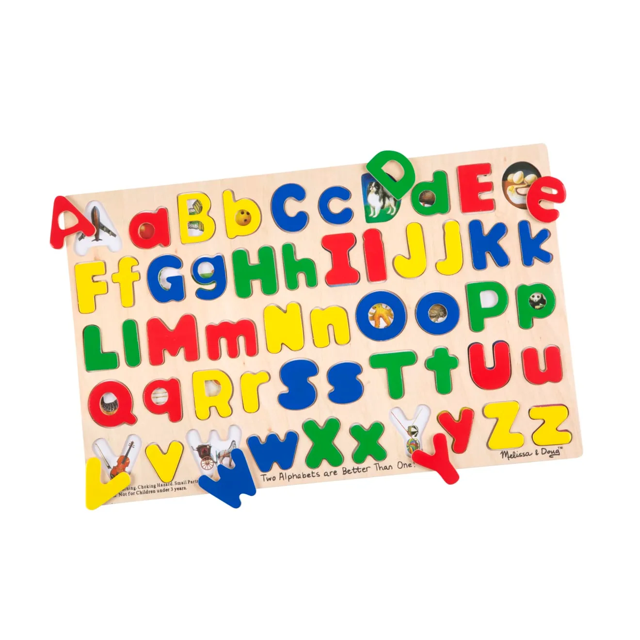 Melissa & Doug Upper & Lower Case Alphabet Puzzle Holz 52-teilig